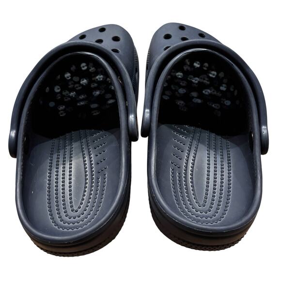 Crocs Classic Navy Blue Clogs Women's 7 Men's 5 Shoes Slip On EXCELLENT! - Picture 5 of 6